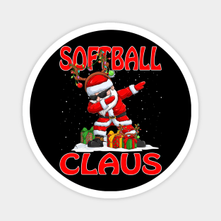 Softball Santa Claus Reindeer Christmas Matching Costume Magnet